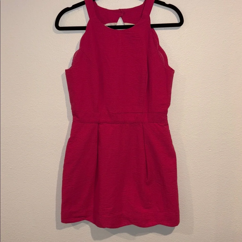 Lauren James The Landry Solid Seersucker Dress in Rose by Lauren James M - Picture 4 of 10